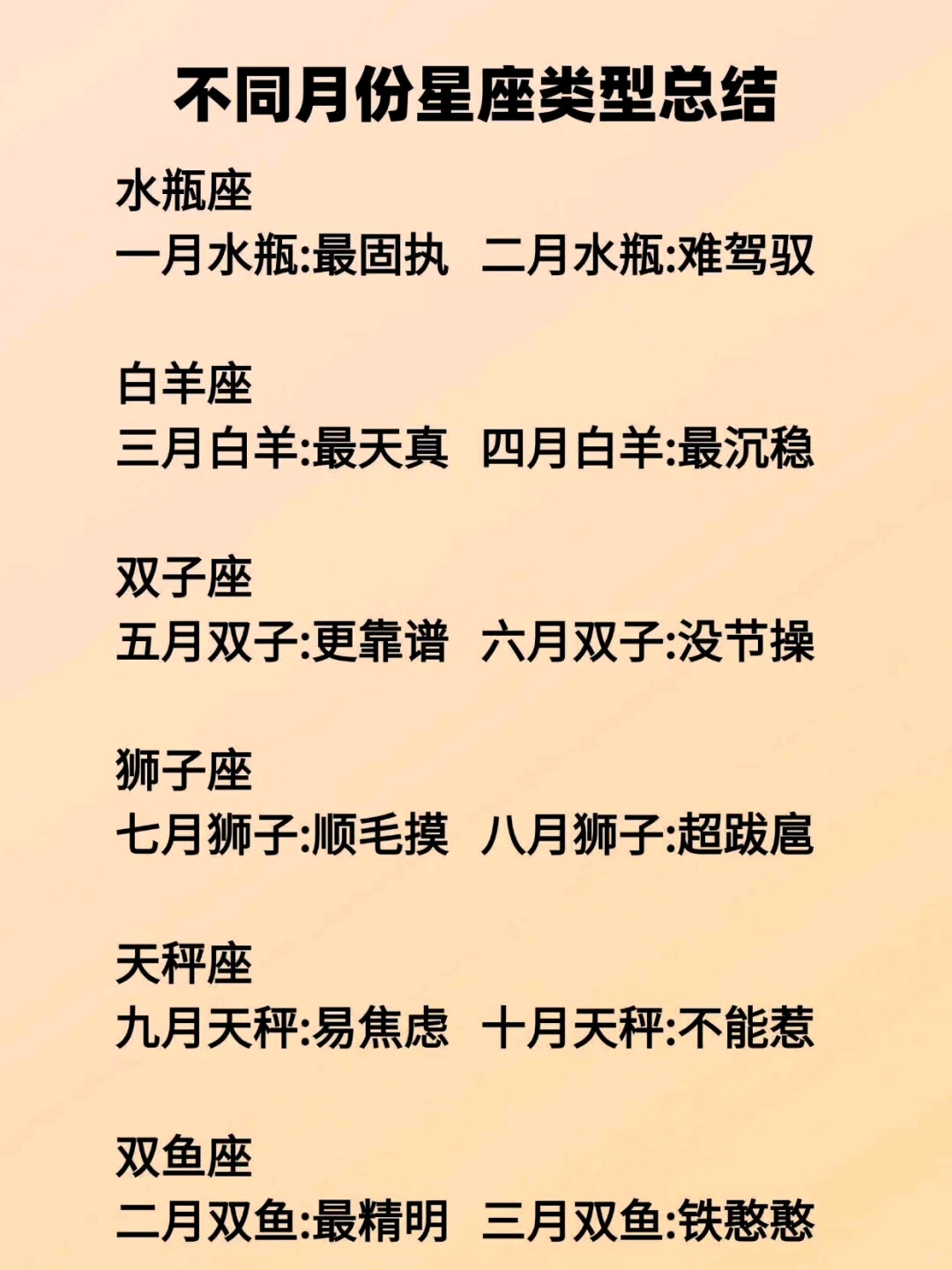 星座月份对照表四象(星座月份对应的星象阳历)