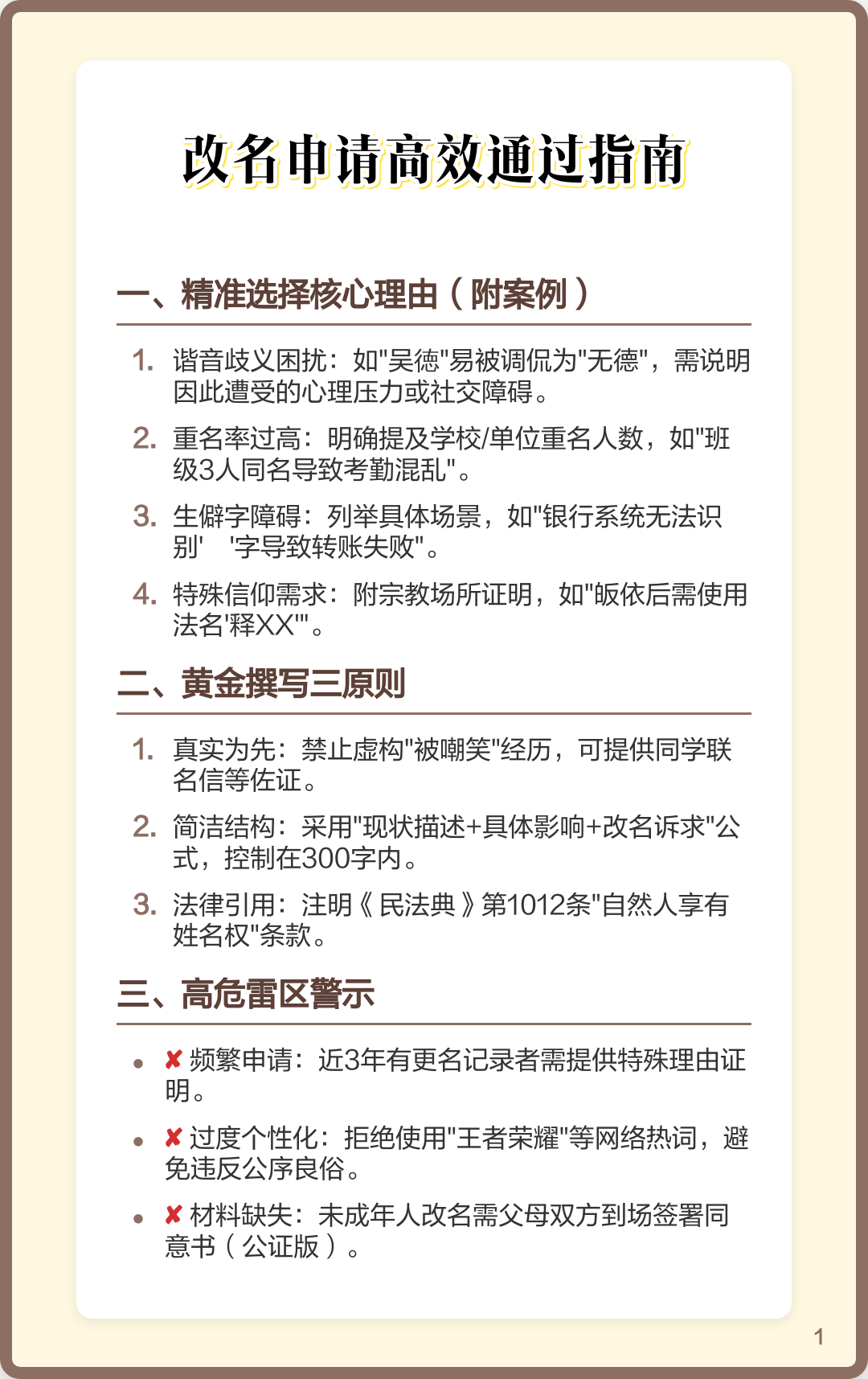 改名指南(改名流程详细步骤)