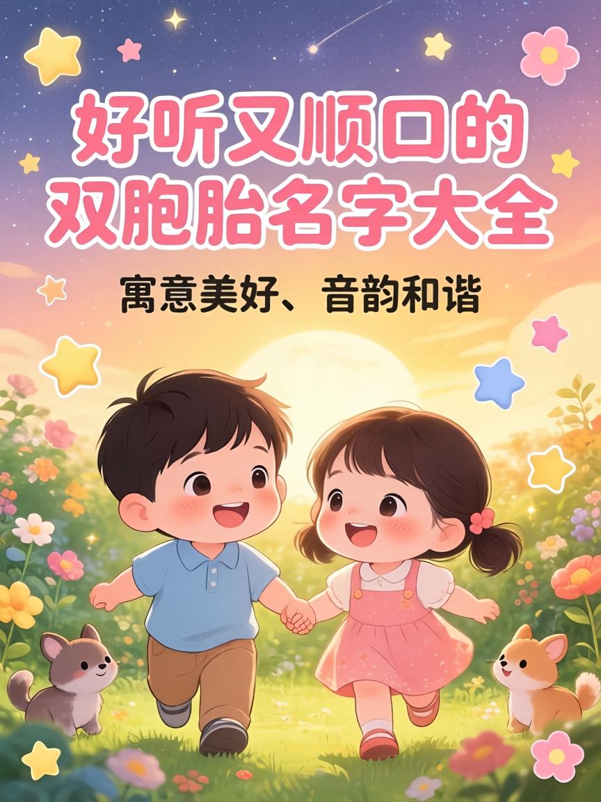 双胎起名字男孩(双胎宝贝取个名字怎么取)