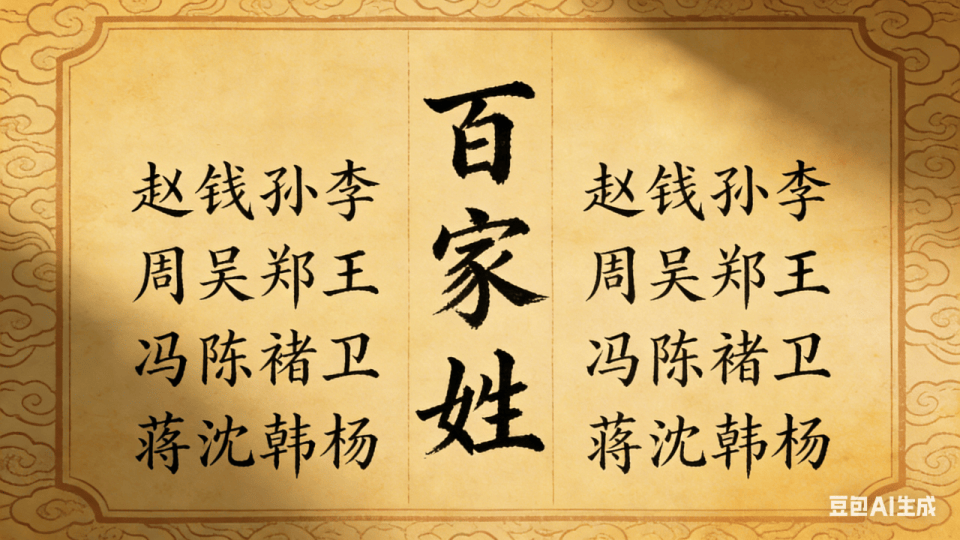 百家姓多少钱(百家姓有几百个)