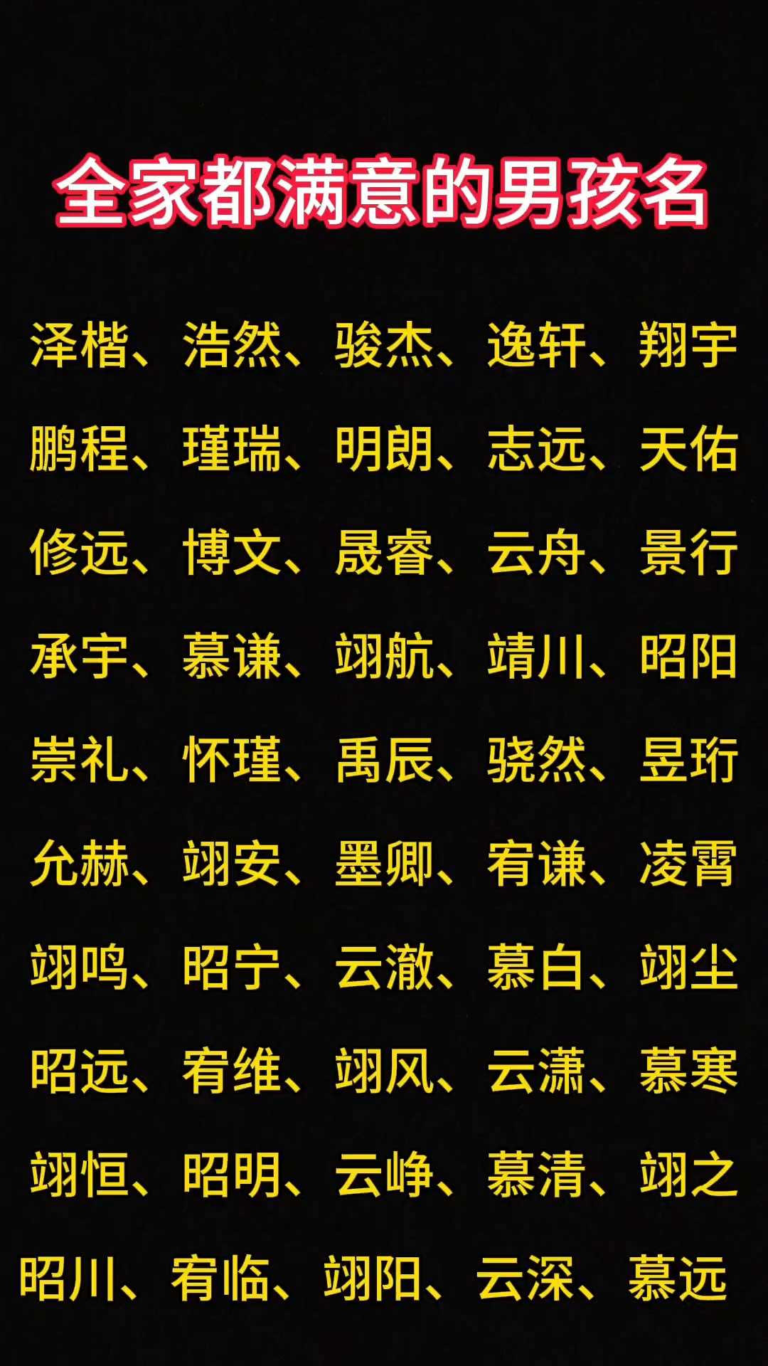 文字起名字男孩名字
