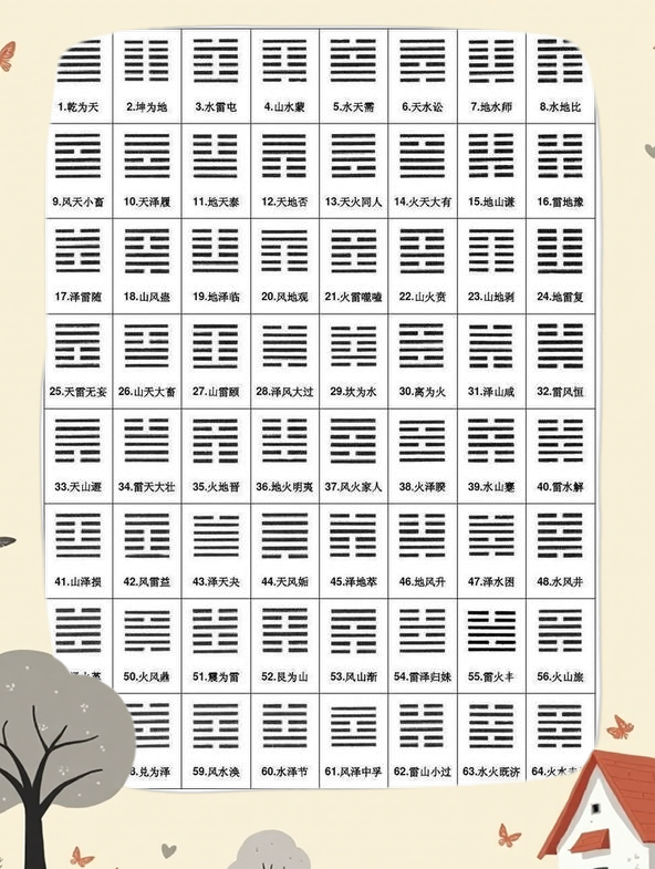 金钱卦六十四卦全文