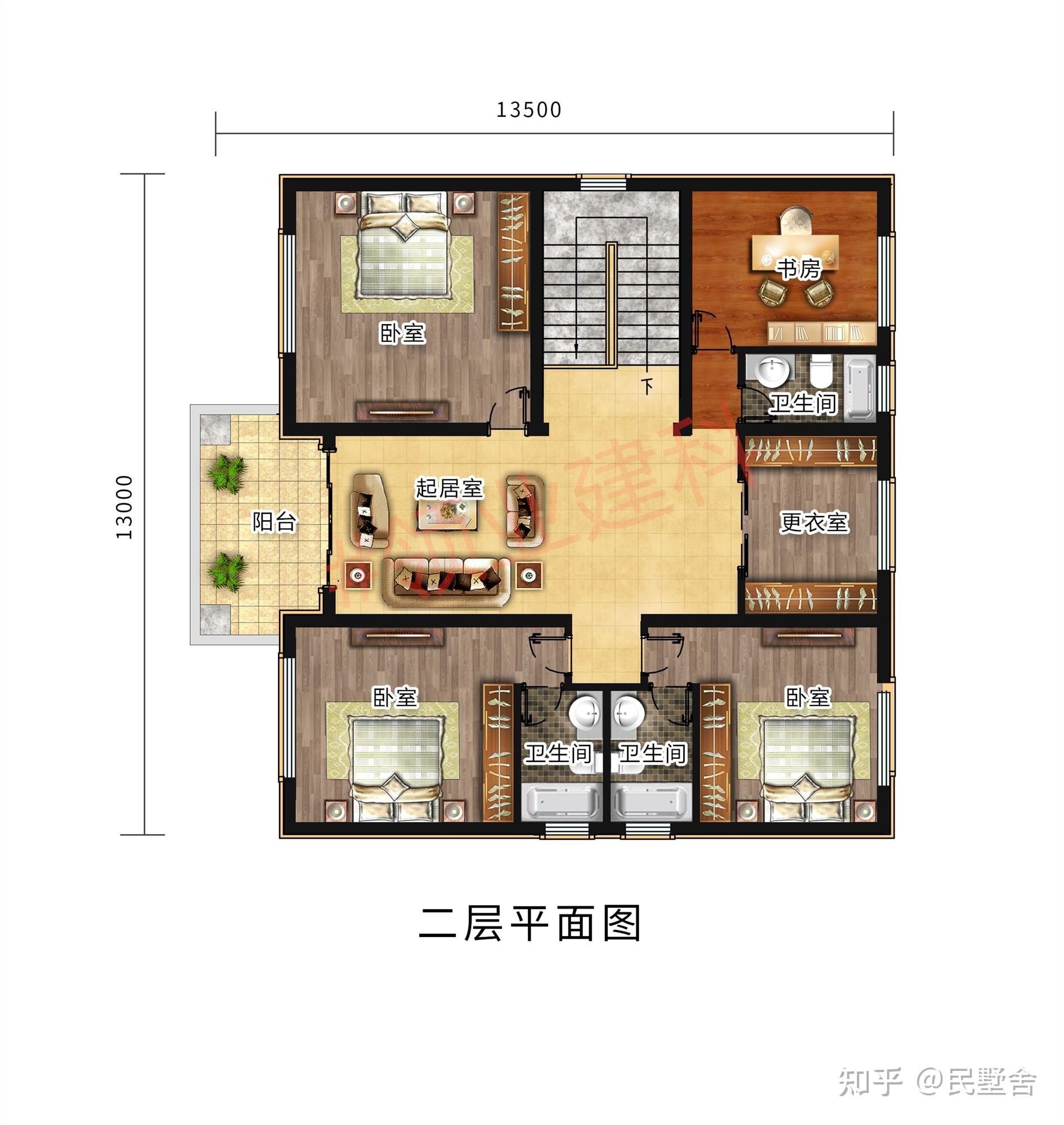 自建房坐东朝西最佳户型图