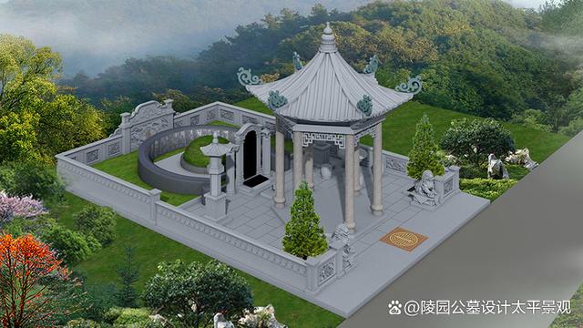 墓地设计图和效果图