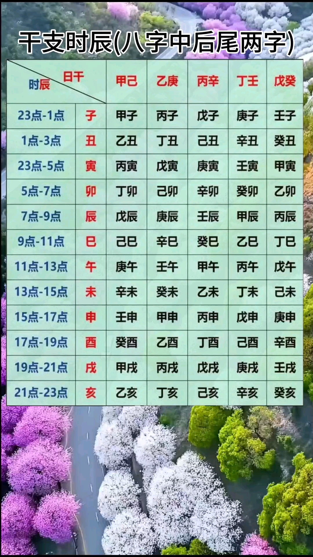 八字命盘的详细解释