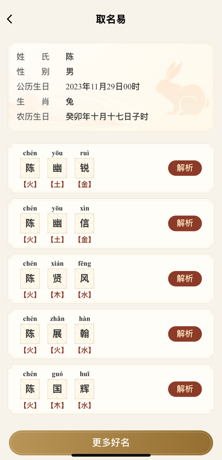 工具取名