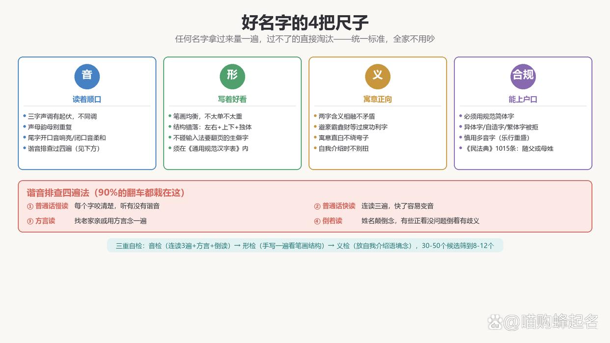 免费取名标准