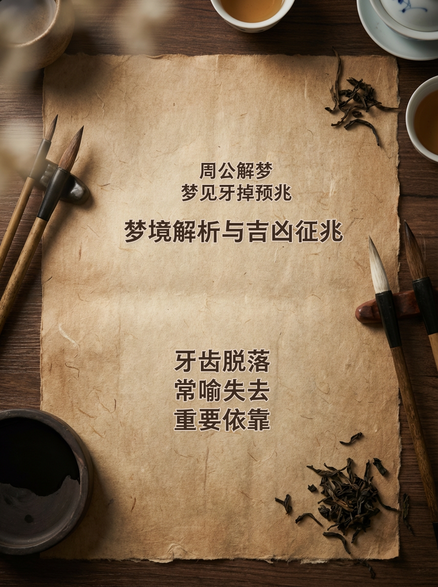 周公解梦掉牙的吉祥寓意