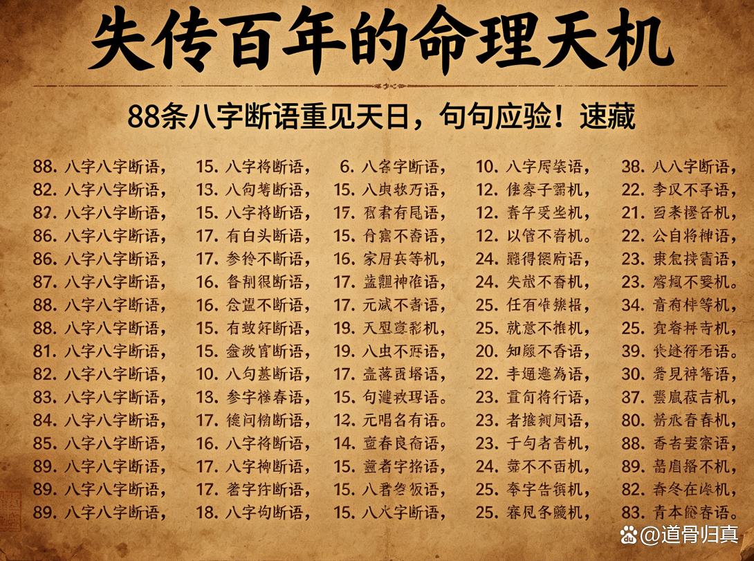 天机八字命理
