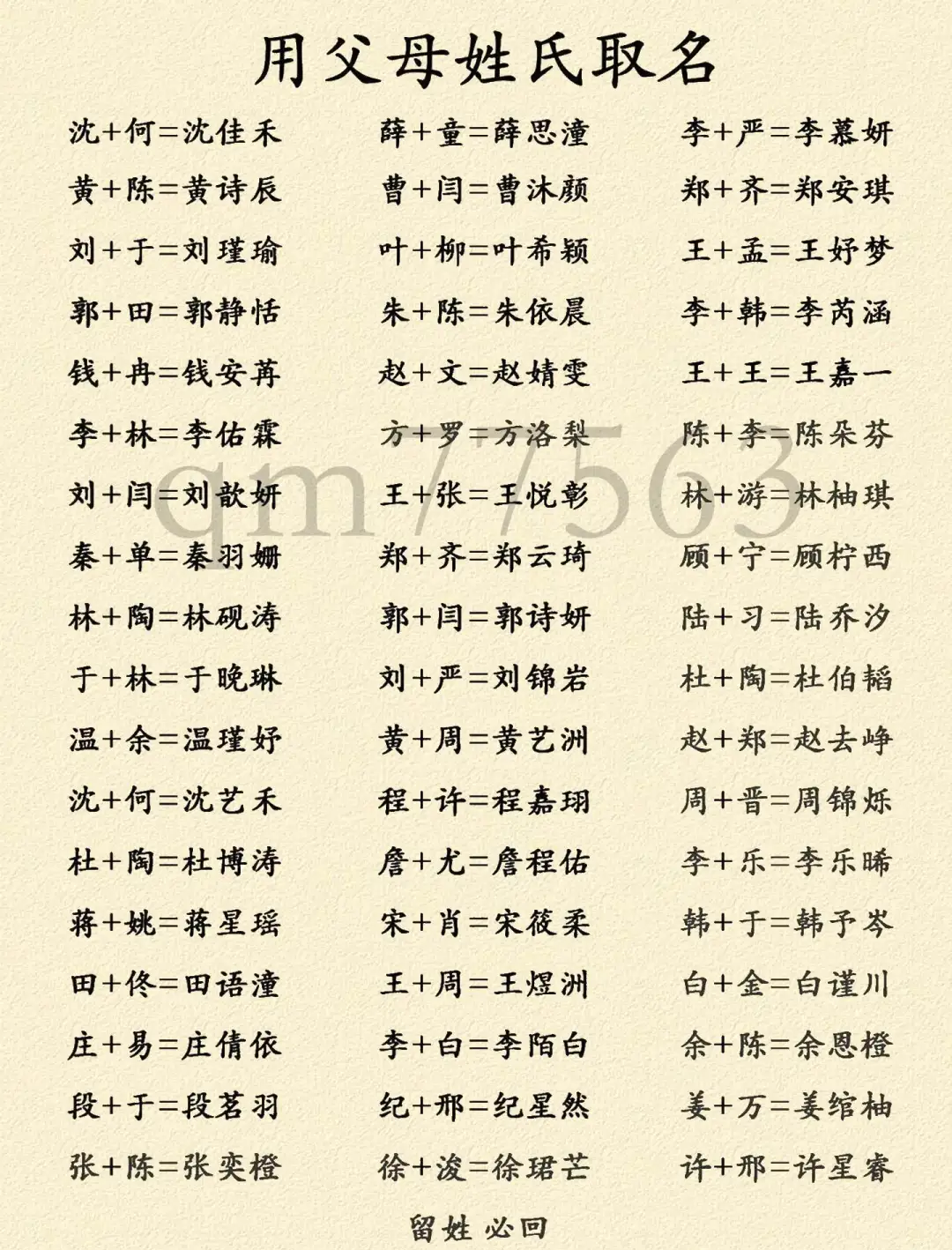起名诗经