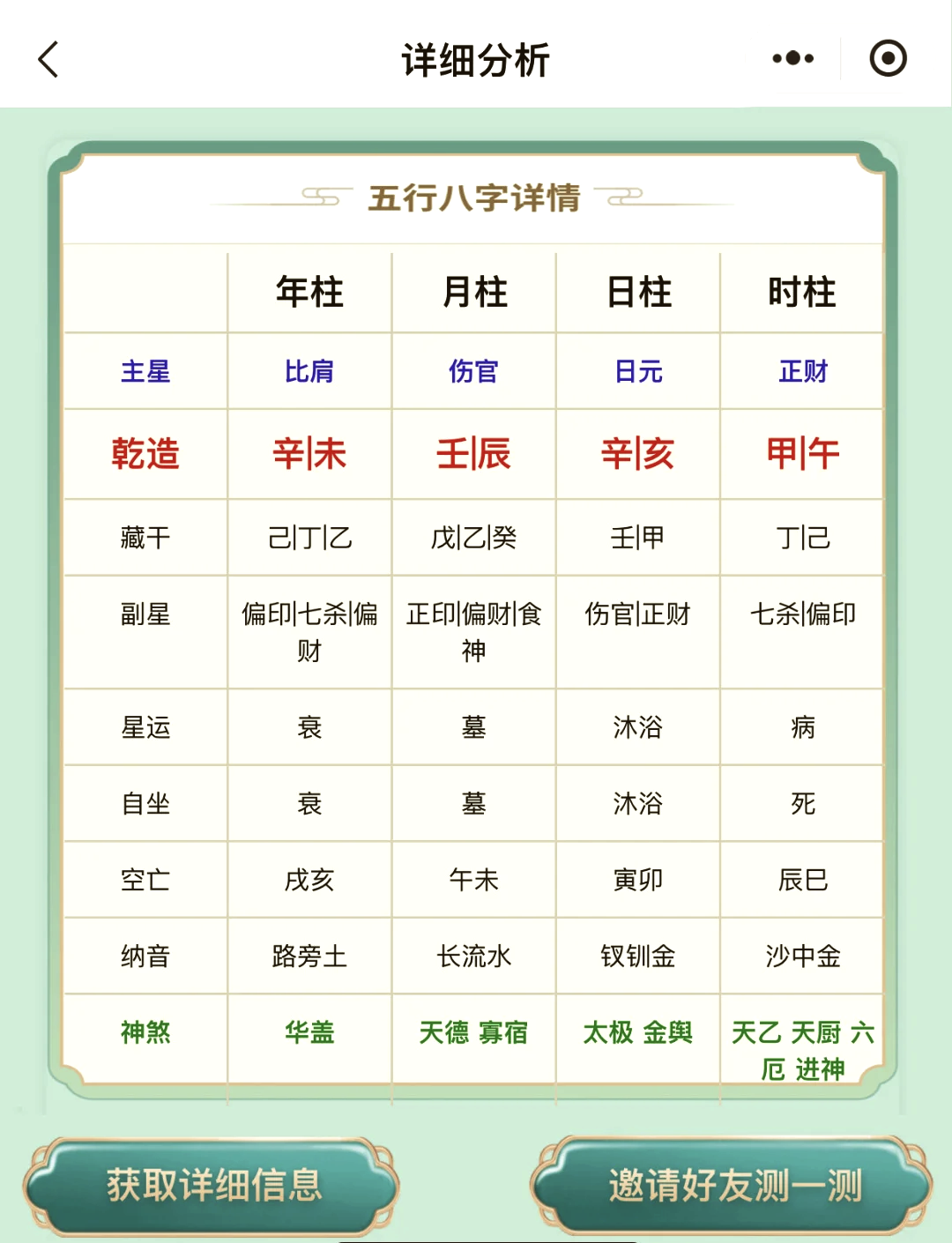生辰八字自查表入口 生辰八字自查表入口