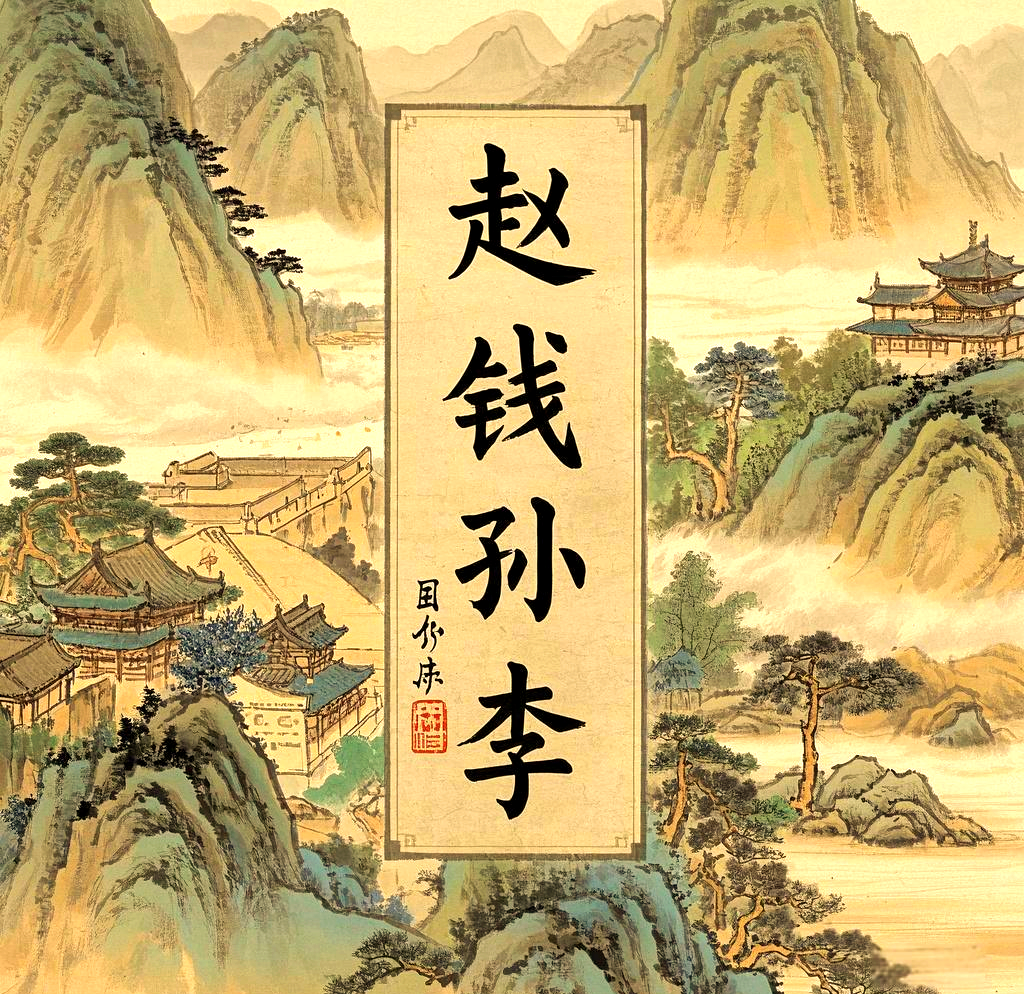 老百家姓排名赵钱孙李