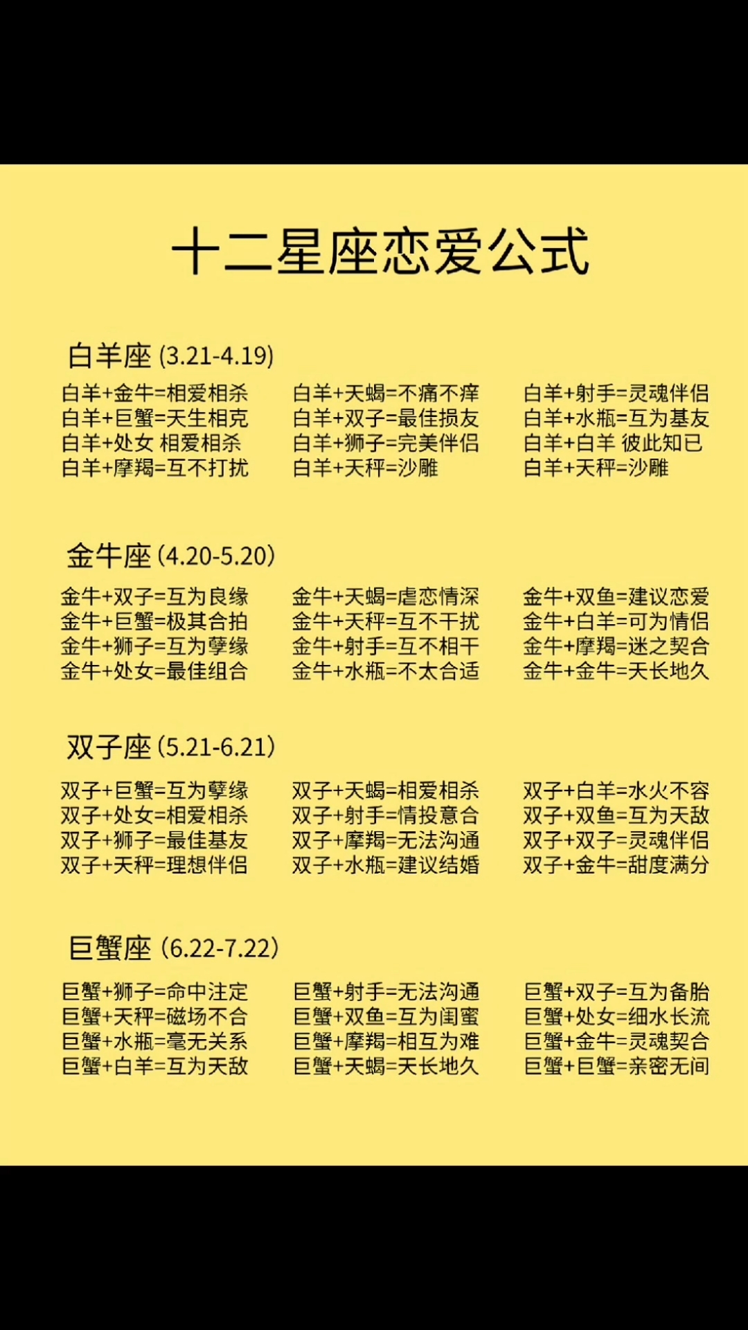 汉城网星座运势