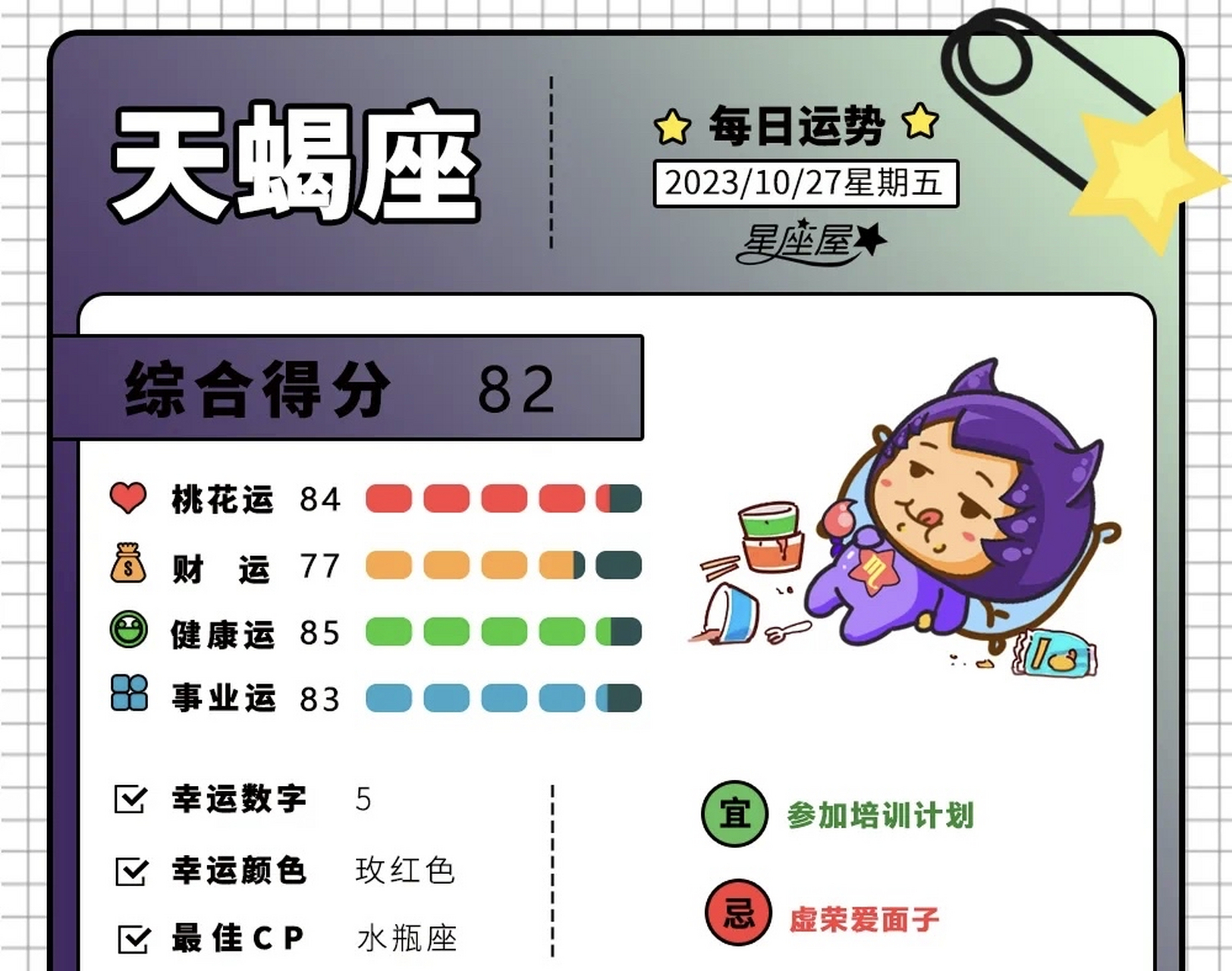 天蝎座今日运势生肖